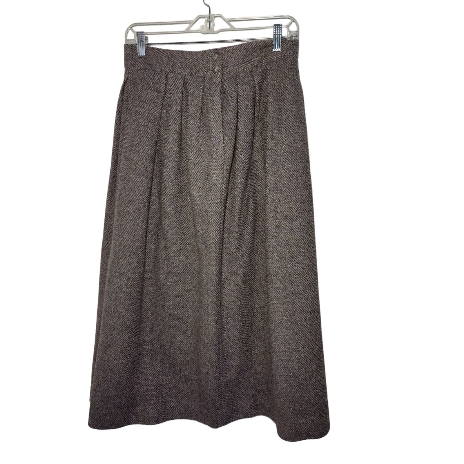 Jones New York Jones New York Womens A-Line Skirt Pleated Pure Wool Sz 14 Size 36" / US 14 / IT 50 - 1 Thumbnail