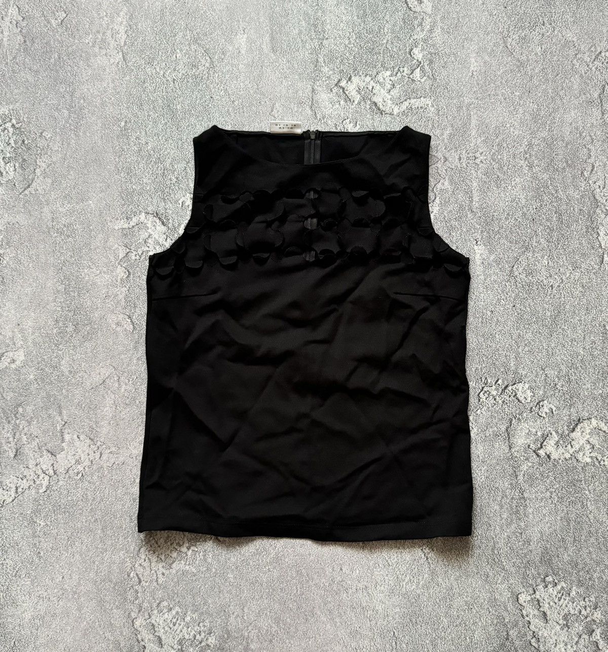 Akris × Designer Akris punto us4 f36 d34 black top sleeveless blouse tank tee Size S / US 4 / IT 40 - 4 Thumbnail