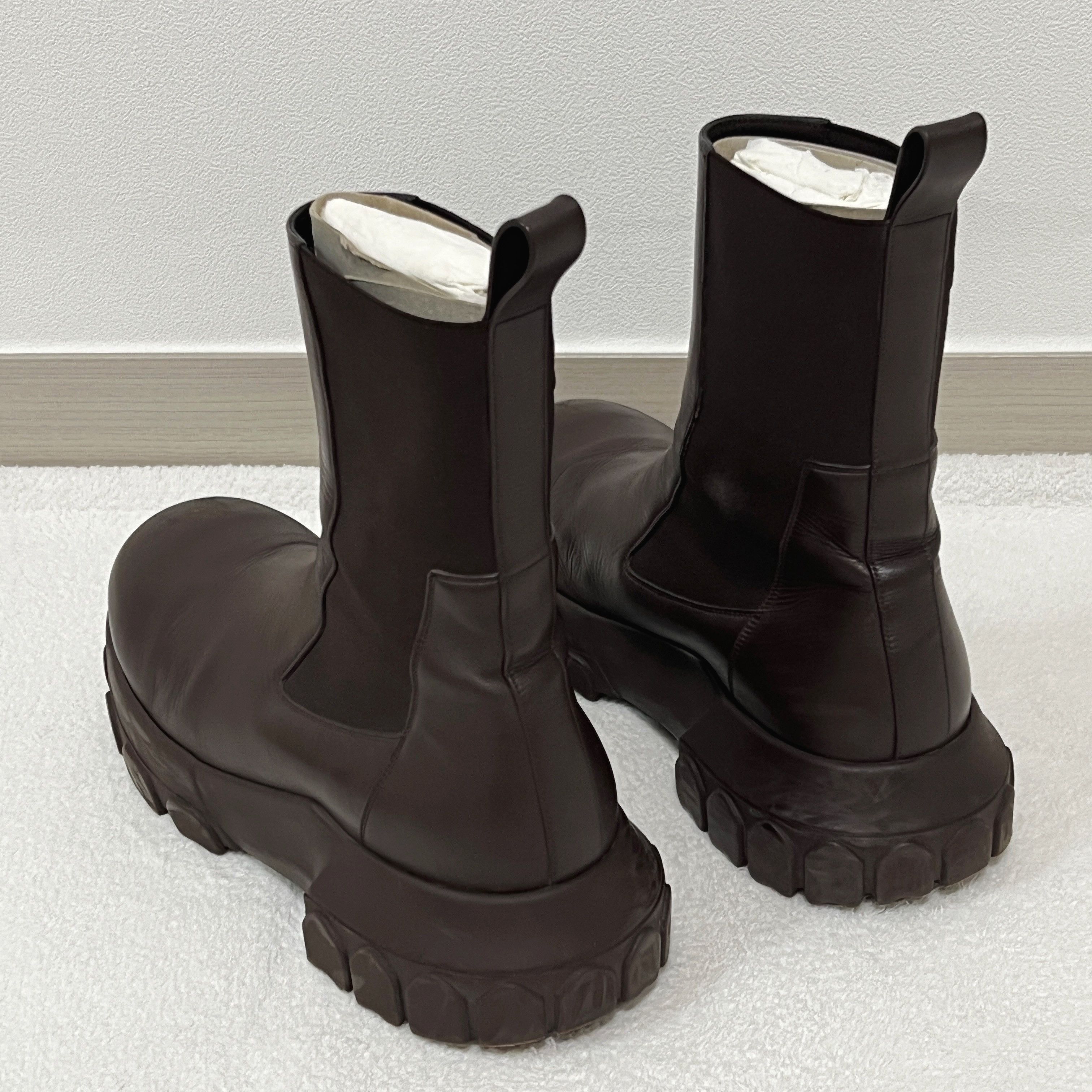 Rick Owens Rick Owens 23FW BEATLE BOZO TRACTOR BROWN Size US 10 / EU 43 - 2 Thumbnail