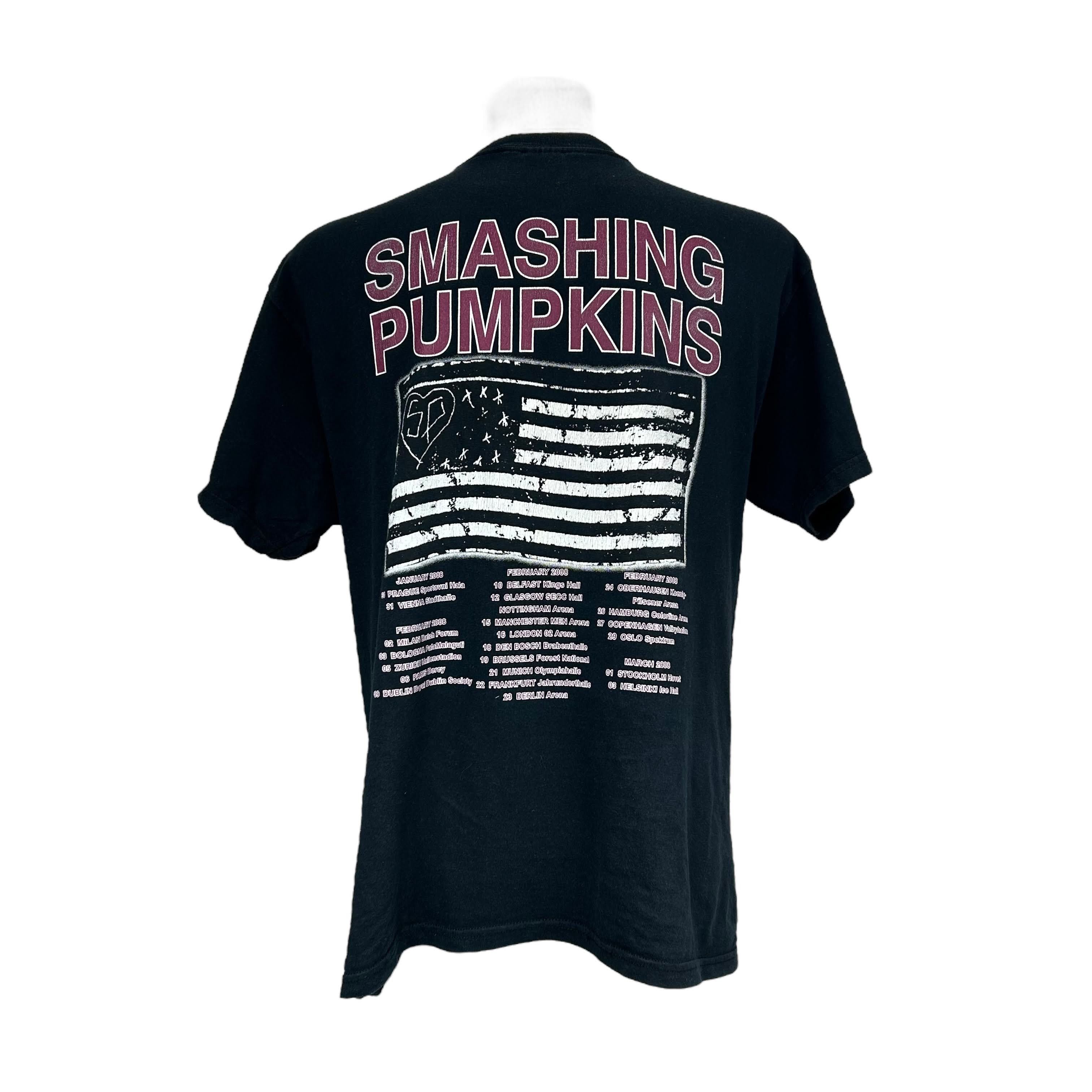 Band Tees × Vintage Smashing Pumpkins 2008 Black Zeitgeist Official T-shirt L Size US L / EU 52-54 / 3 - 2 Thumbnail