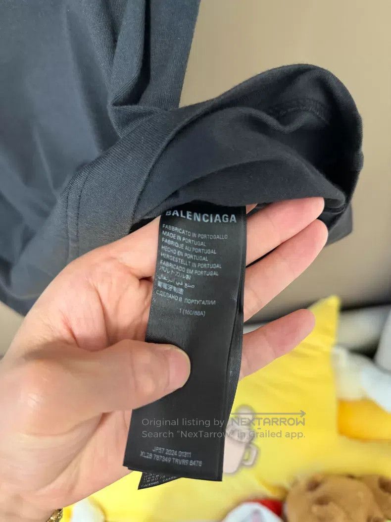 Balenciaga Balenciaga Logo Letter Print Round Neck Short Sleeve T-Shi Size US S / EU 44-46 / 1 - 4 Thumbnail