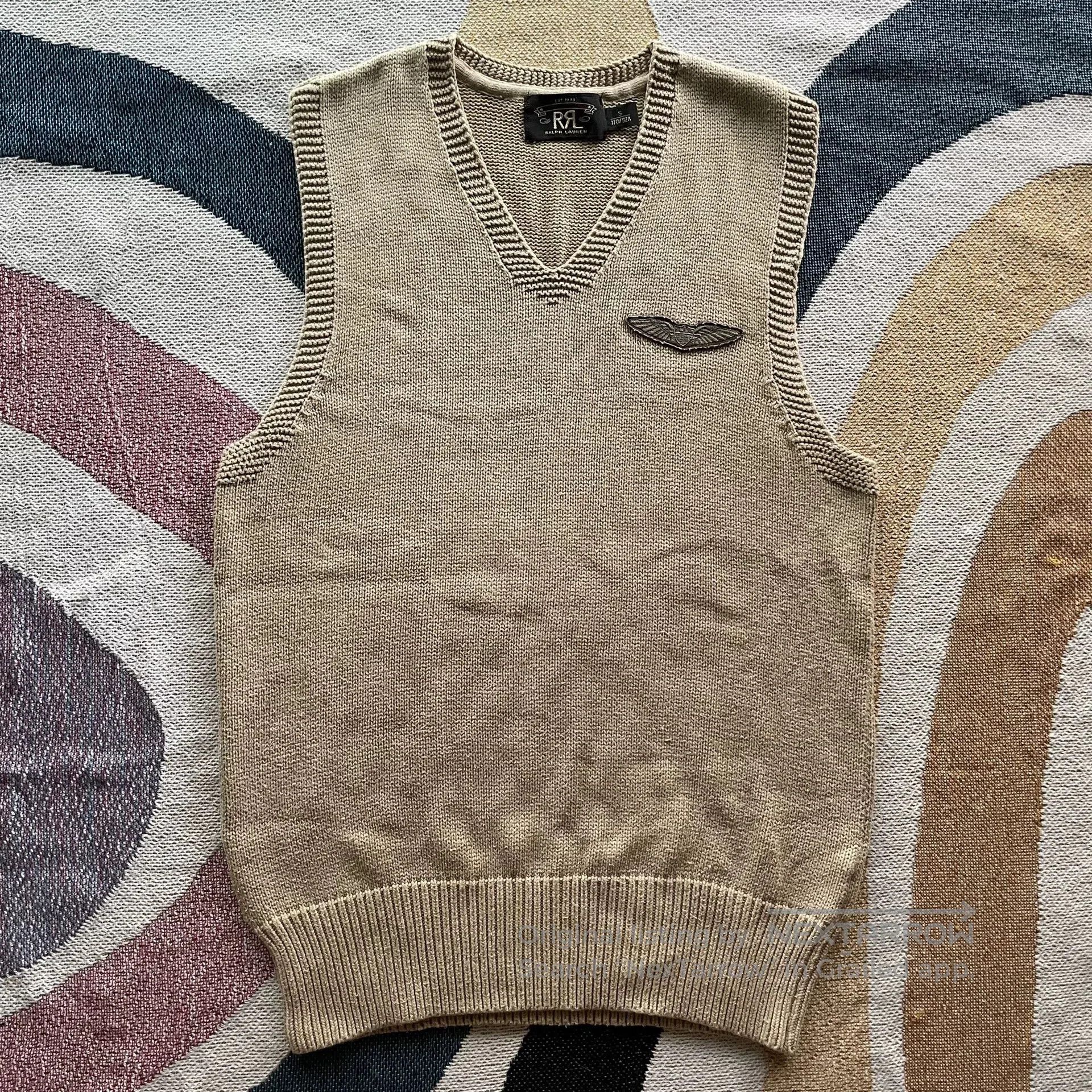 RRL Ralph Lauren Ralph Lauren Double RL Knit Vest. Size US S / EU 44-46 / 1 - 1 Thumbnail