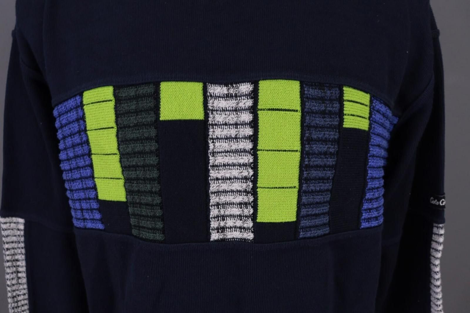Carlo Colucci Carlo Colucci Sport Black Cotton Knit Sweater Size M Size US M / EU 48-50 / 2 - 4 Thumbnail