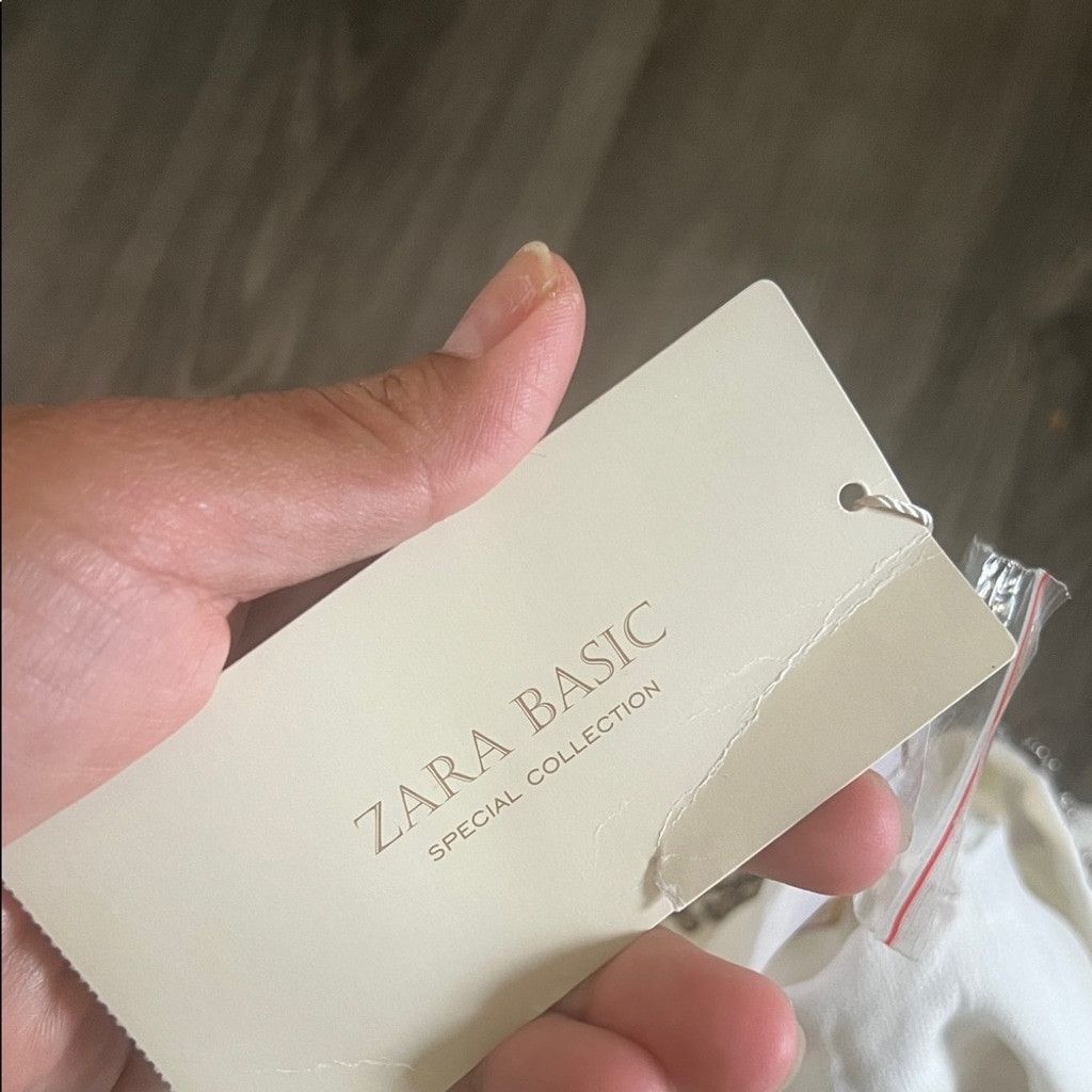 Zara Zara white special edition Blouse with Embellished Trim Size S / US 4 / IT 40 - 8 Thumbnail