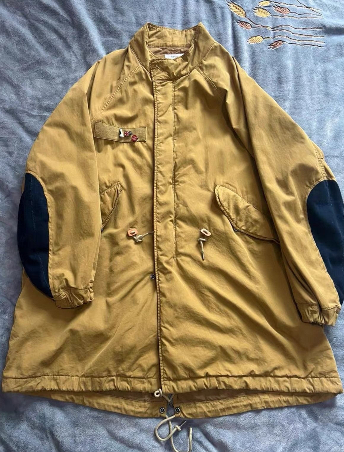 image of Visvim Six-Five Fishtail Parka 21Ss Coat in Yellow, Men's (Size Small)