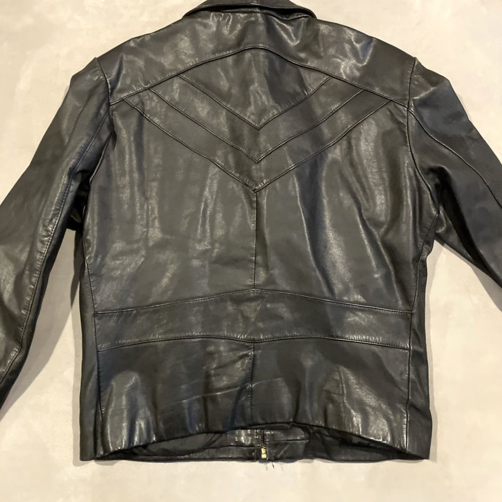 Vintage VINTAGE CHESS KING Leather Jacket Cafe Racer Size 44 Black Motorcycle Biker Grunge 70's Mens Slim Jacket Size US S / EU 44-46 / 1 - 5 Thumbnail