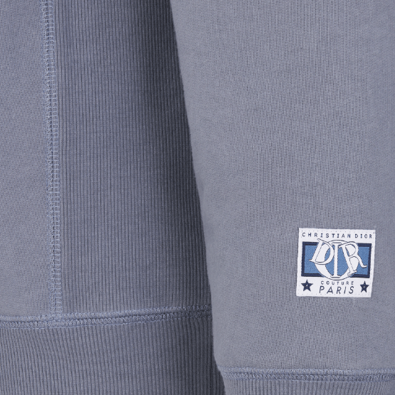 Dior o1w1db10625 Dior Charm Relaxed-Fit Sweatshirt in Gray Size US L / EU 52-54 / 3 - 3 Thumbnail