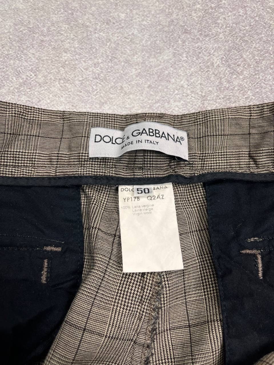 Designer Vintage Dolce & Gabbana Brown Virgin Wool Pants 50 Size US 34 / EU 50 - 6 Thumbnail