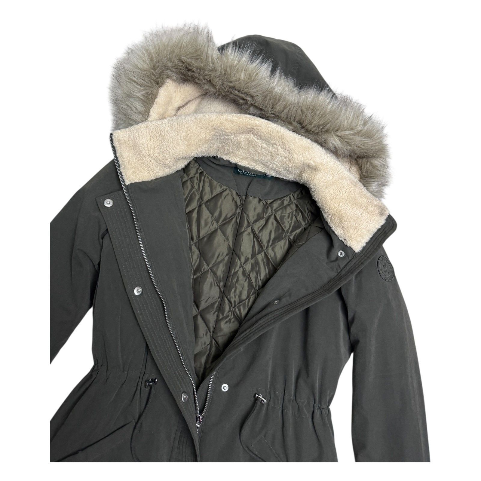 Lauren Ralph Lauren LAUREN RALPH LAUREN Faux Fur Winter Parka Jacket Coat Small Size S / US 4 / IT 40 - 3 Thumbnail