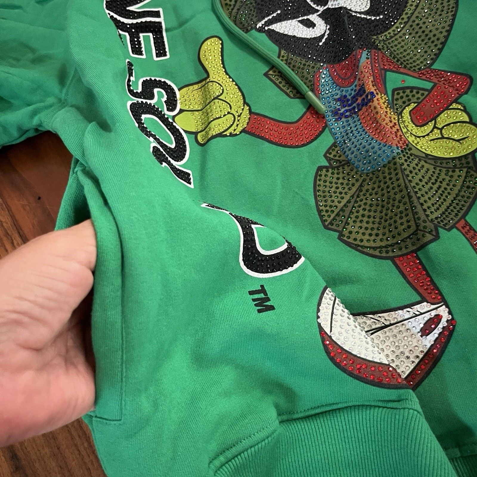 Warner Bros De Kryptic Space Jam A New Legacy Tune Squad Hoodie Green2XL Size US XXL / EU 58 / 5 - 7 Thumbnail