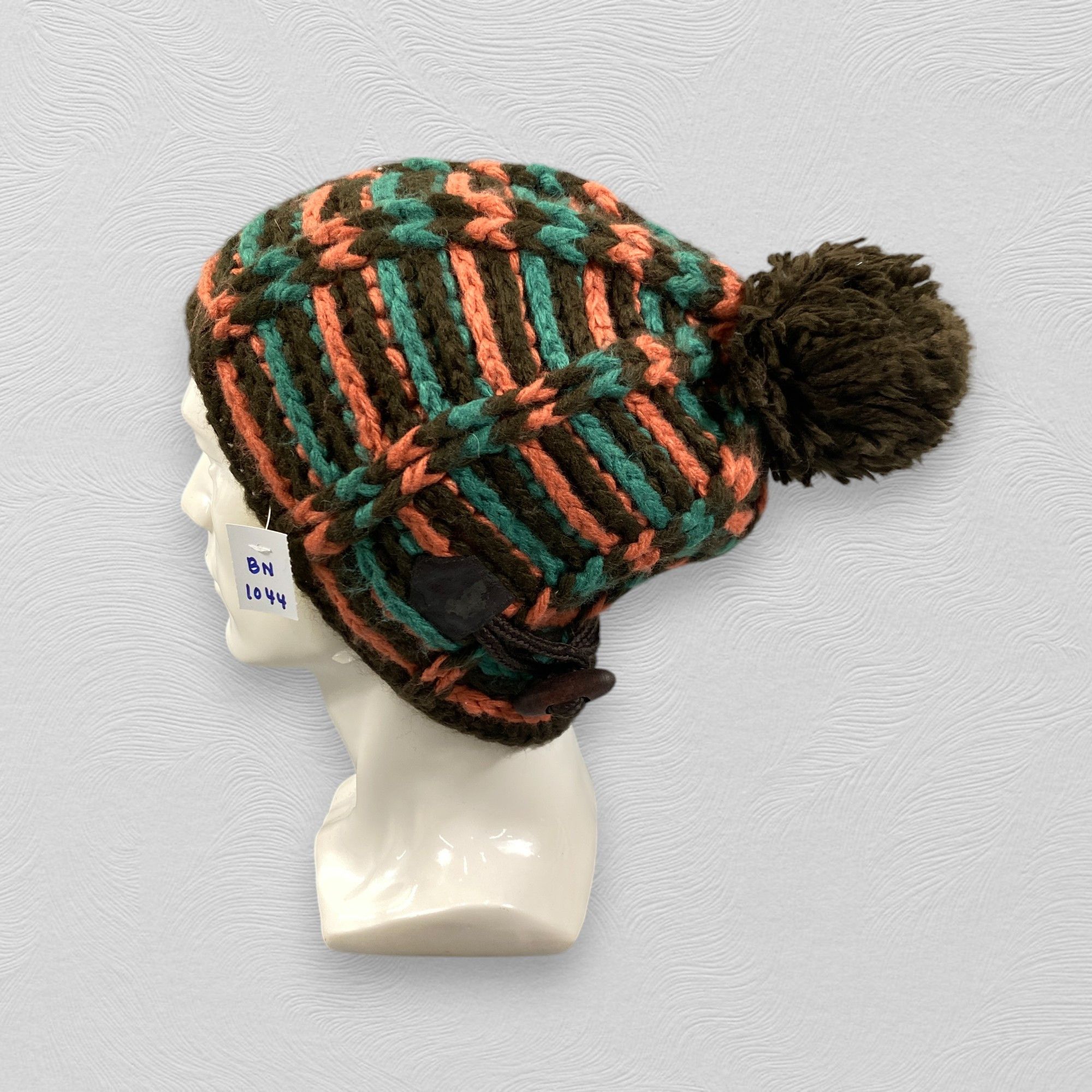 Japanese Brand Lip Jewel Knitted Beanie Hats Pom Pom -BN1044 Size ONE SIZE - 1 Thumbnail