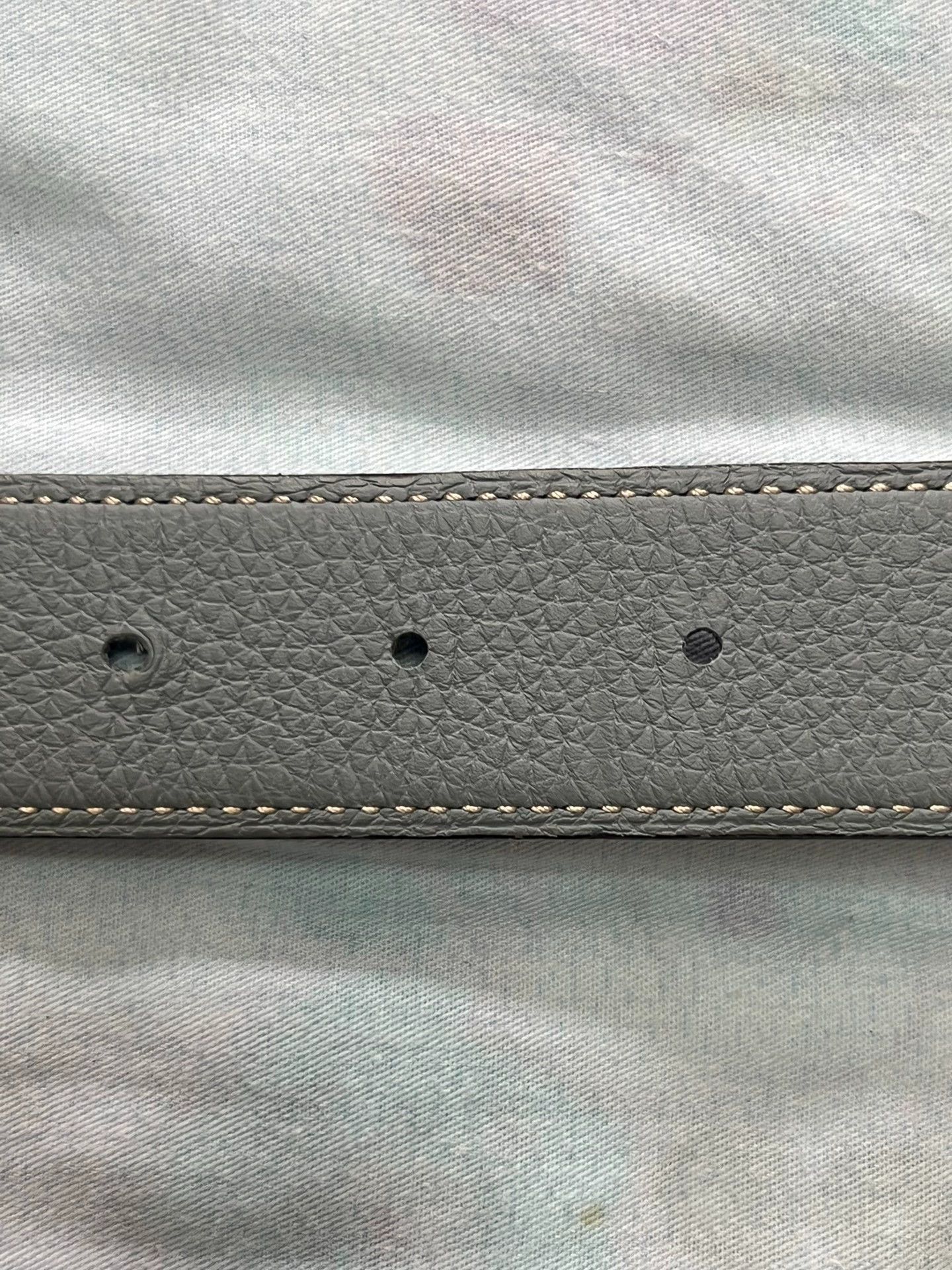 Hermes Hermes Reversible Belt Mist Blue/Black Brown 95 Q Stamp Size ONE SIZE - 4 Thumbnail