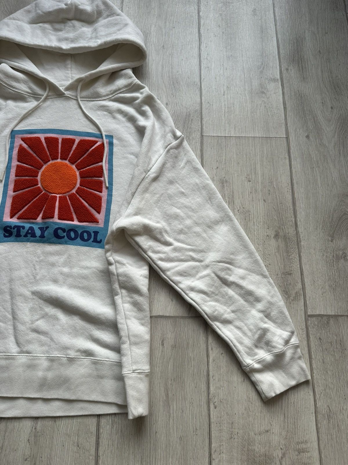 Sandro Sandro Logo White Hoodie Size US L / EU 52-54 / 3 - 4 Thumbnail