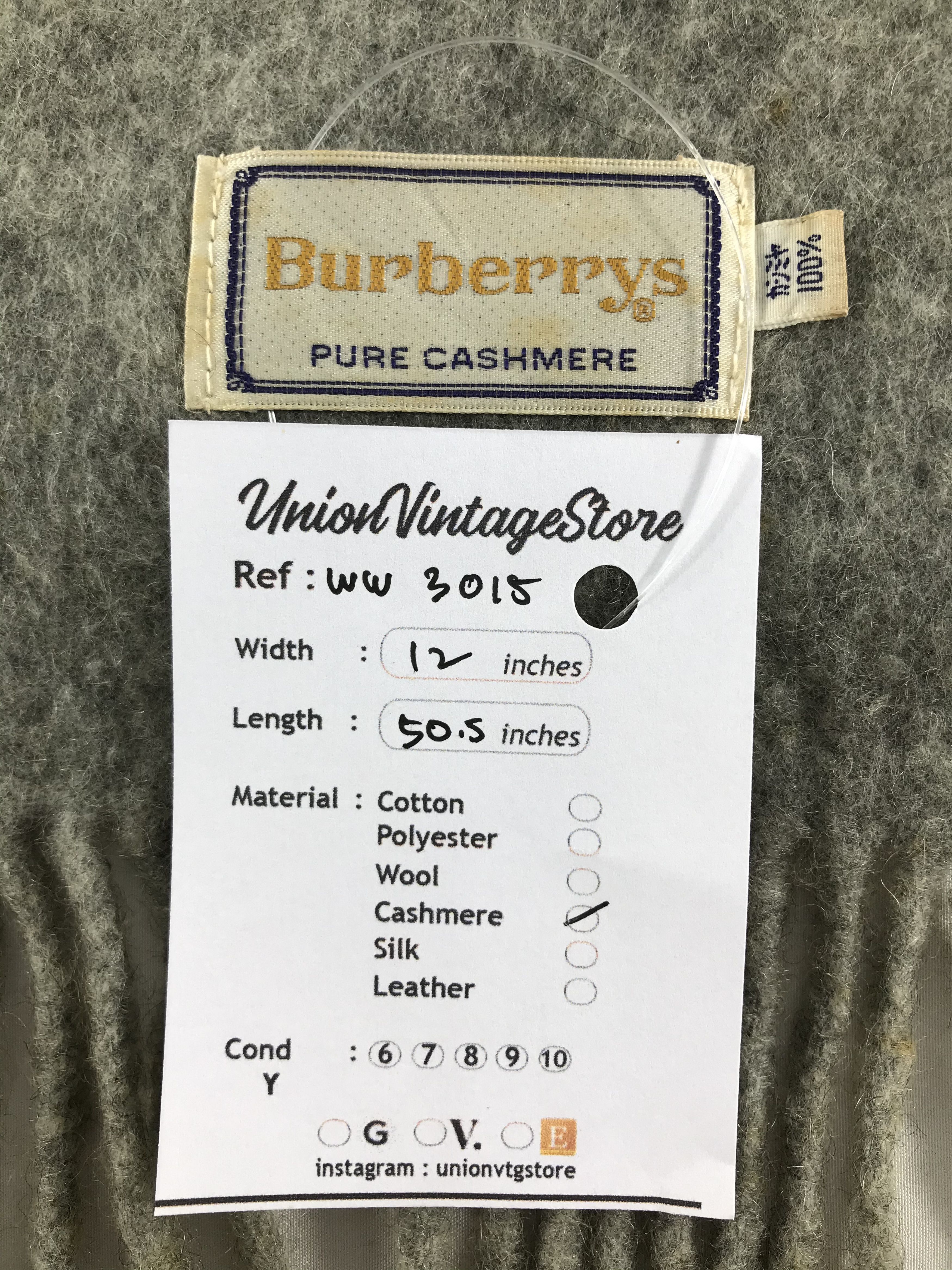 Burberry × Vintage Burberry Scarf / Muffler / Neckwear - WW3015 Size ONE SIZE - 6 Thumbnail