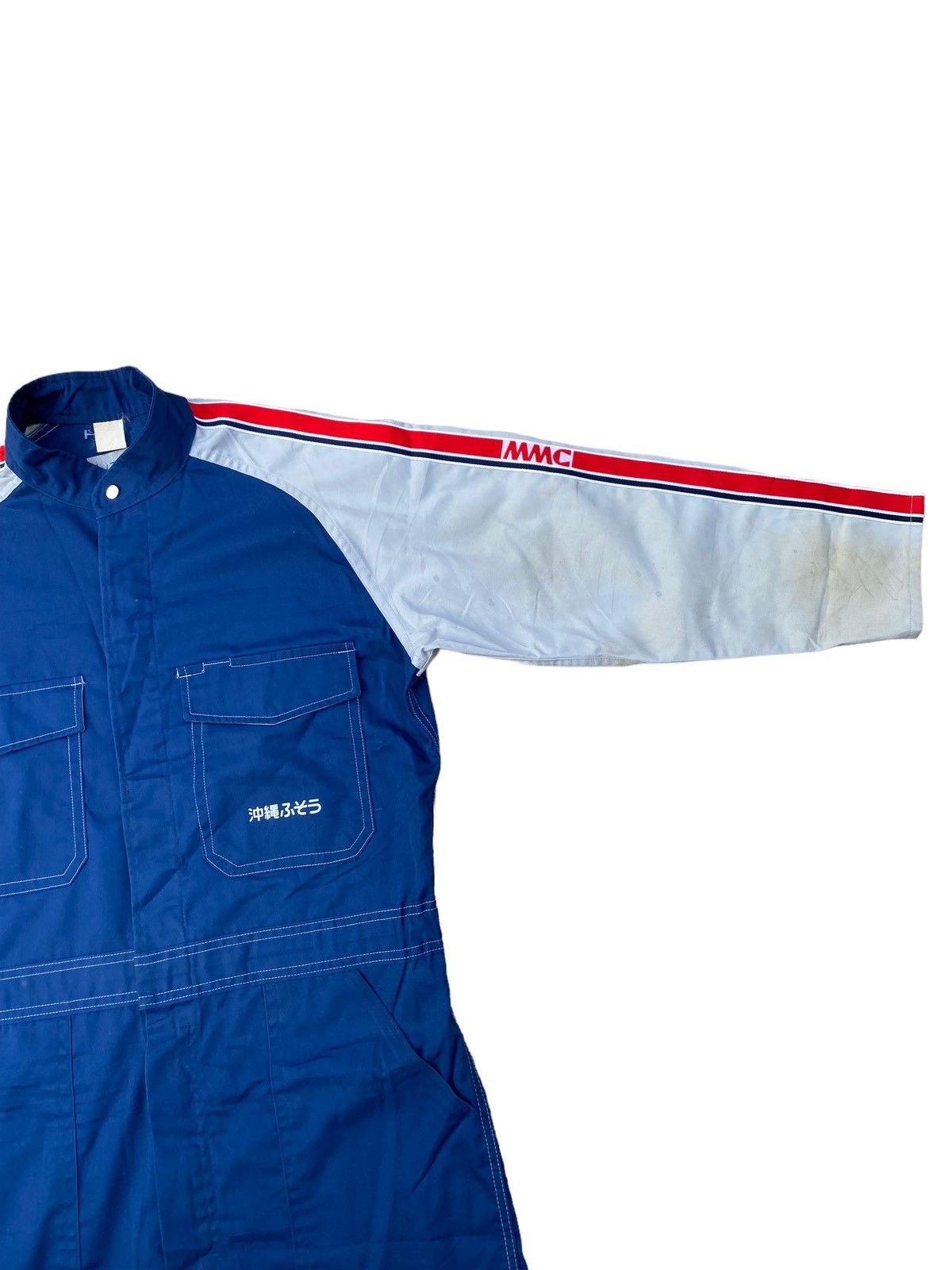 Japanese Brand Vintage Mitsubishi MMC Overall Jumpsuit Size US 31 - 4 Thumbnail