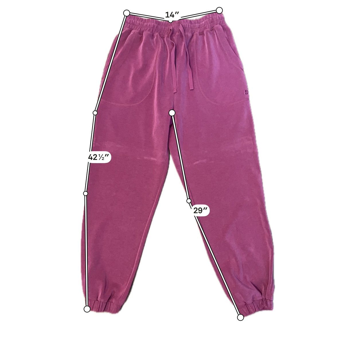 Sweaty Betty Sweaty Betty Sand Wash Cuffed Joggers Magenta Size 10 / L Size 32" / US 10 / IT 46 - 5 Thumbnail