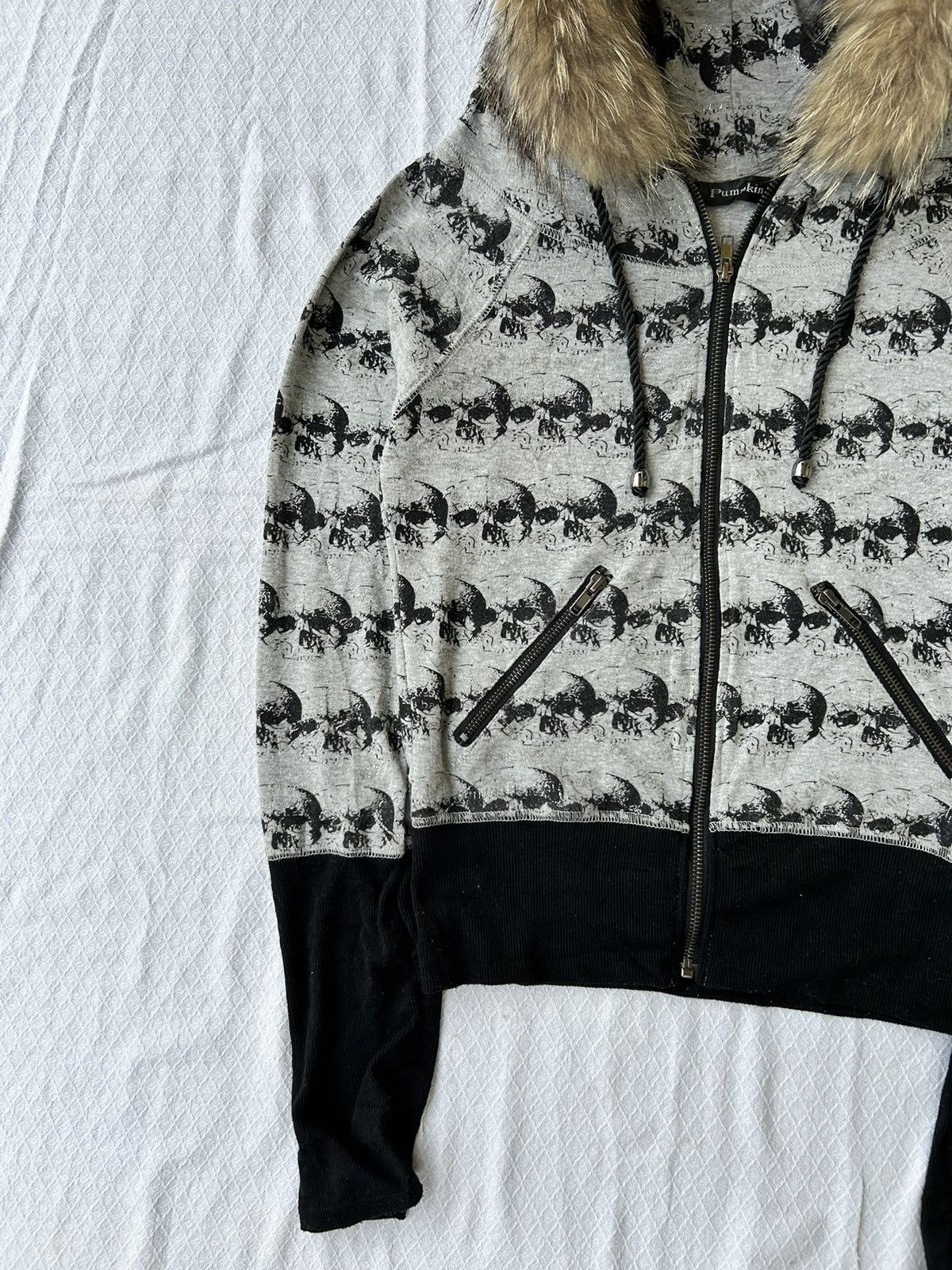 Japanese Brand Fur zip hoodie pumpkin skull style Ifsixwasnine lgb Size US S / EU 44-46 / 1 - 5 Thumbnail