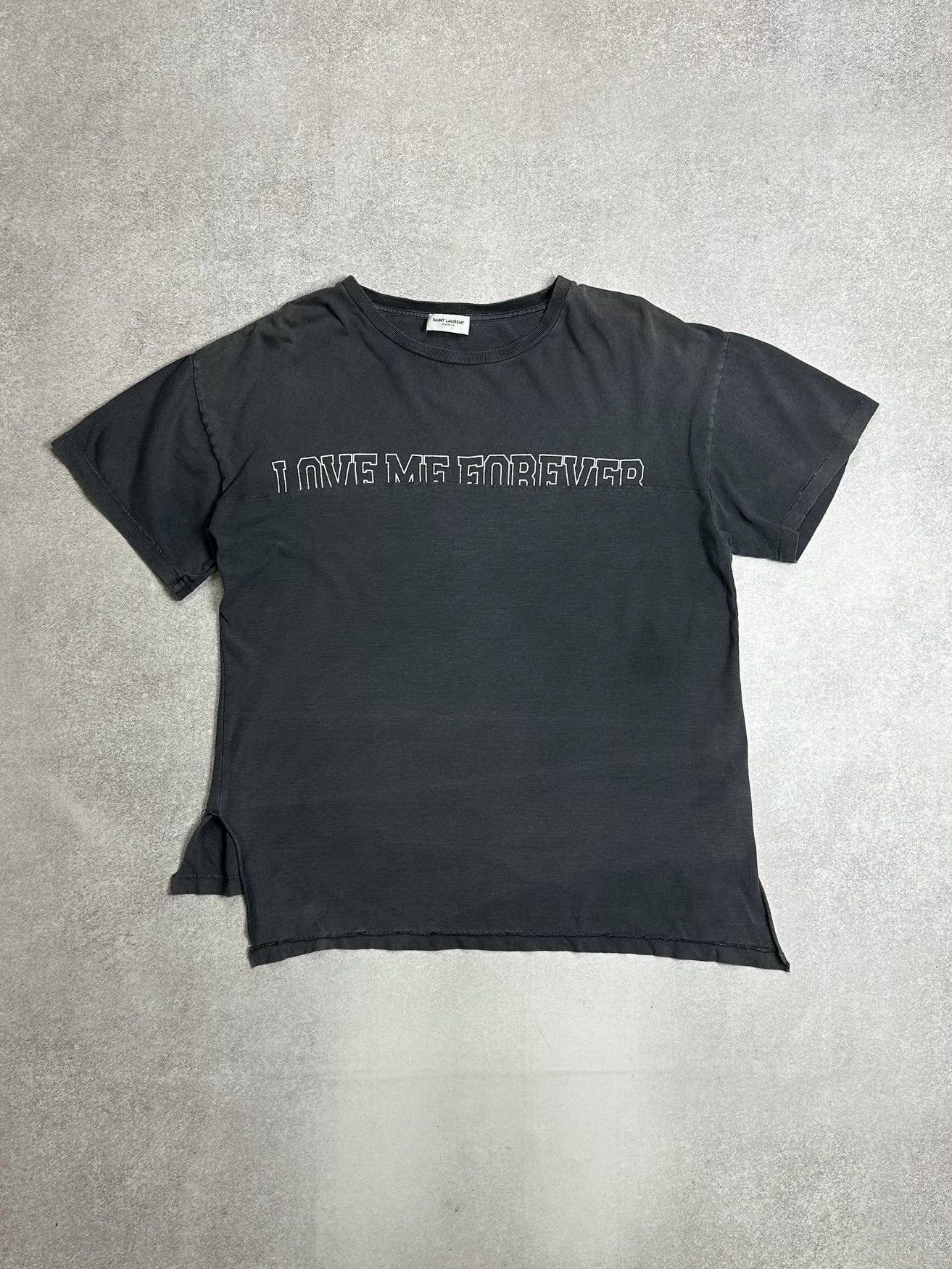 Saint Laurent Love Me Forever Faded T-shirt Rare l