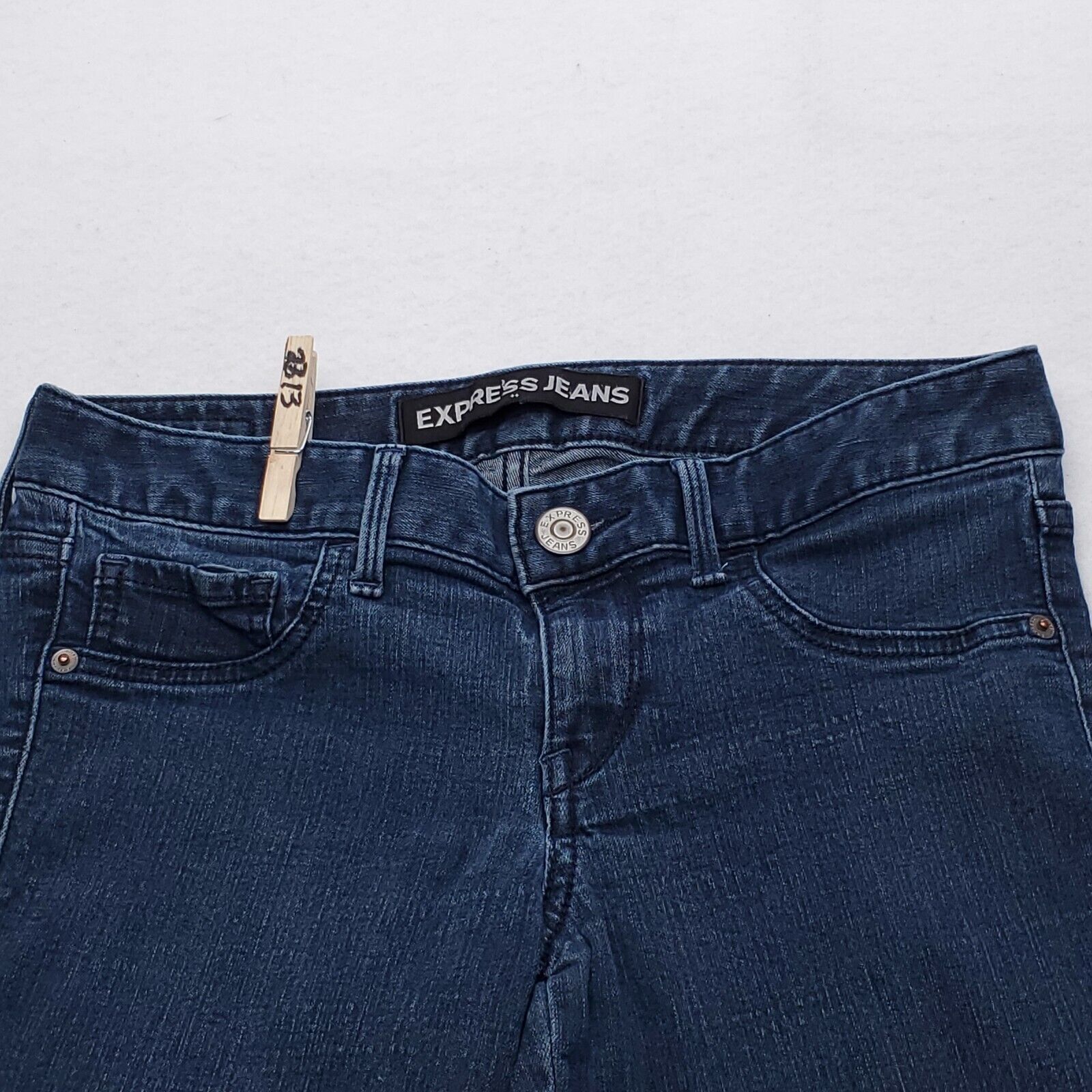 Express Express Legging Low Rise Denim Jeans Womens Size 4R Blue Size 30" / US 8 / IT 44 - 1 Thumbnail