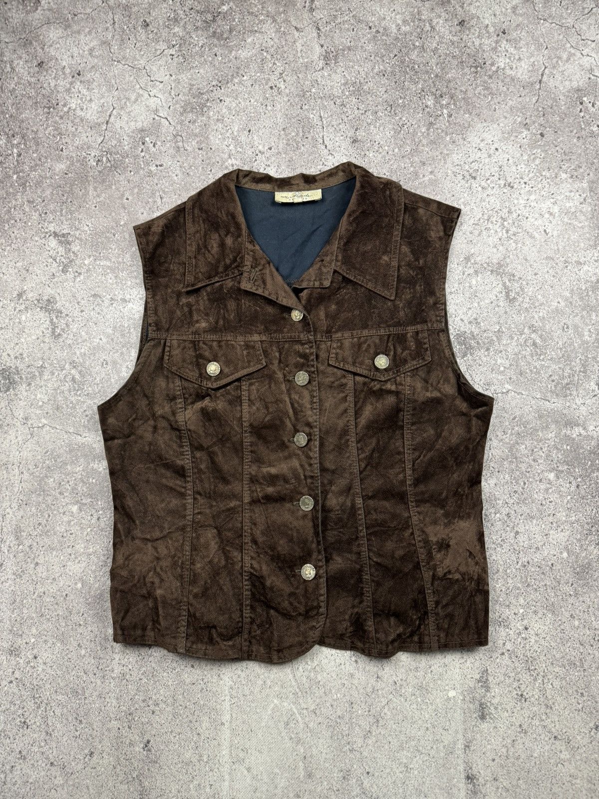 Japanese Brand WESTERN INSPIRED TANKTOP VEST VINTAGE JAPANESE PATCHWORK Size US S / EU 44-46 / 1 - 1 Thumbnail