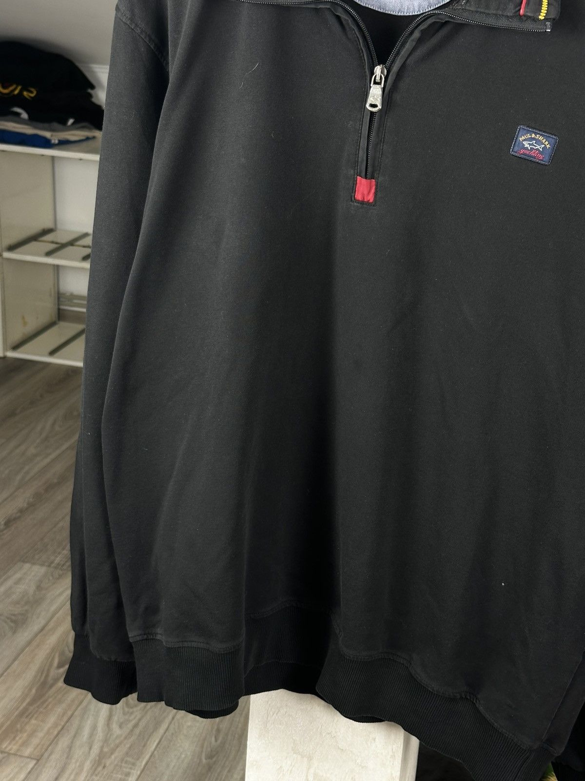 Paul & Shark Vintage Paul & Shark 1/4 Zip Sweatshirt Made In Italy Size US XXL / EU 58 / 5 - 4 Thumbnail