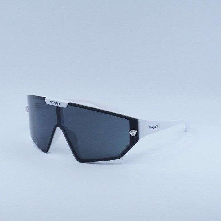 Versace Versace VE4461 314/87 Sunglasses White Shield Frame Size ONE SIZE - 4 Thumbnail