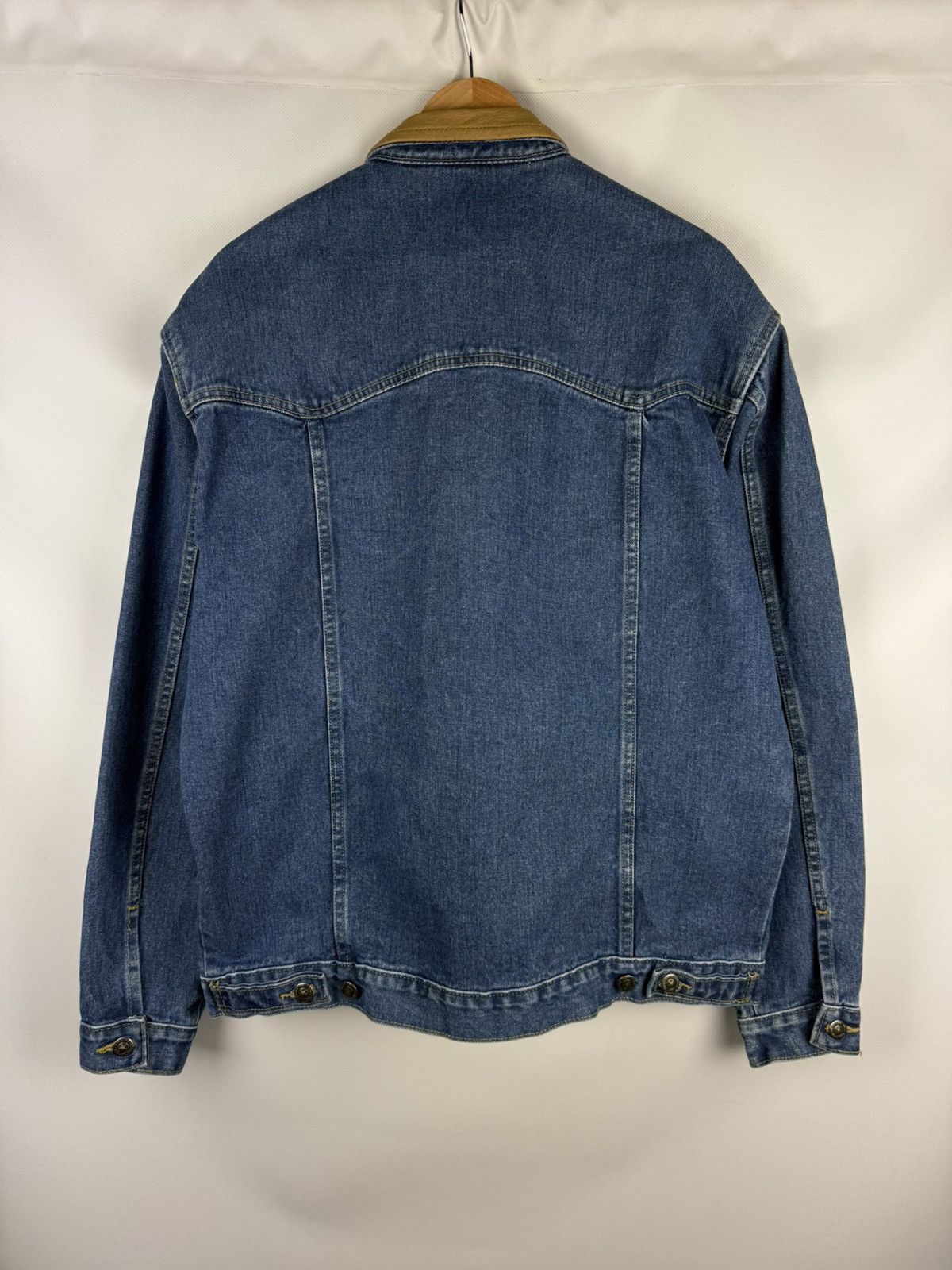 Other Schaefer Outfitter Denim Leather Collar Trucker Jacket Size US XL / EU 56 / 4 - 19 Thumbnail