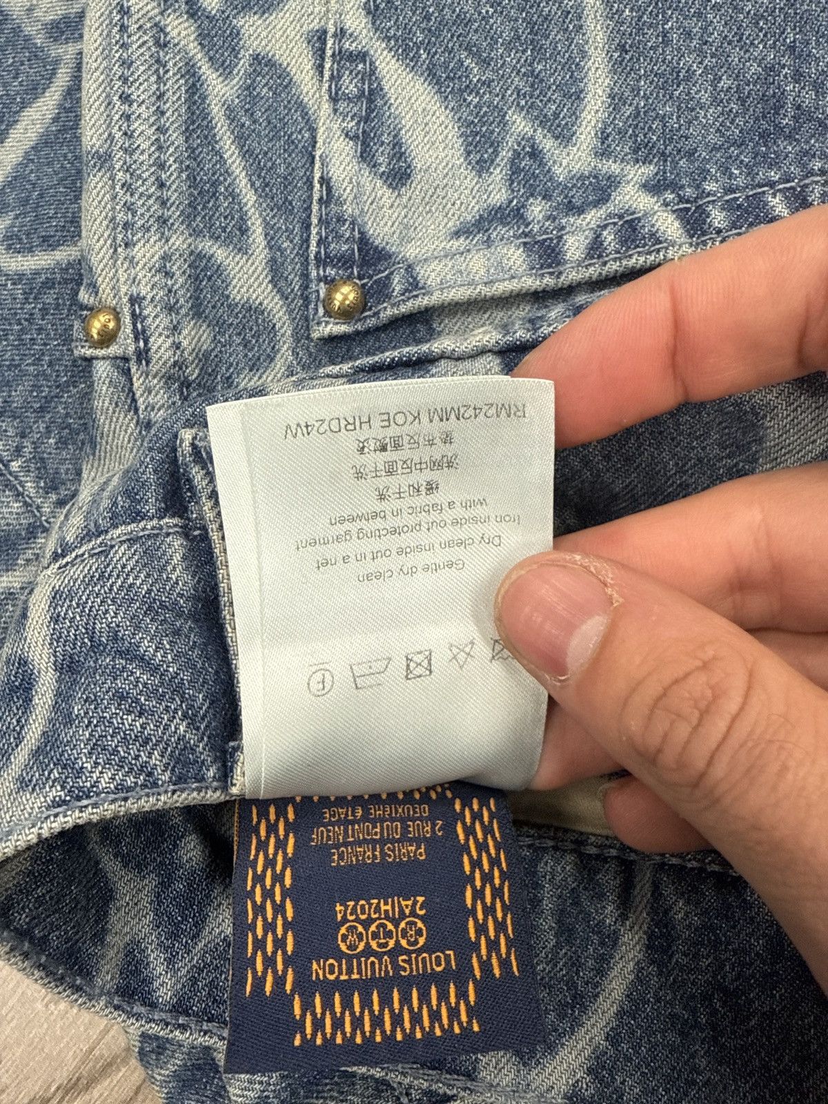 Louis Vuitton Louis Vuitton Jean Shirt and Jean shorts set XL top 34 Size US XL / EU 56 / 4 - 6 Thumbnail