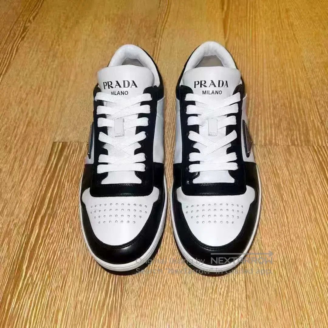 Prada prada black and white logo sneakers size 41.5. Size US 7.5 / EU 40-41 - 4 Thumbnail