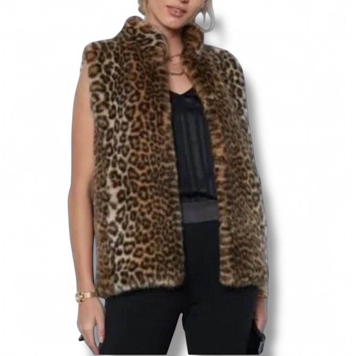 Other 90s Y2K VTG Designers Originals leopard faux fur vest Size M / US 6-8 / IT 42-44 - 1 Thumbnail
