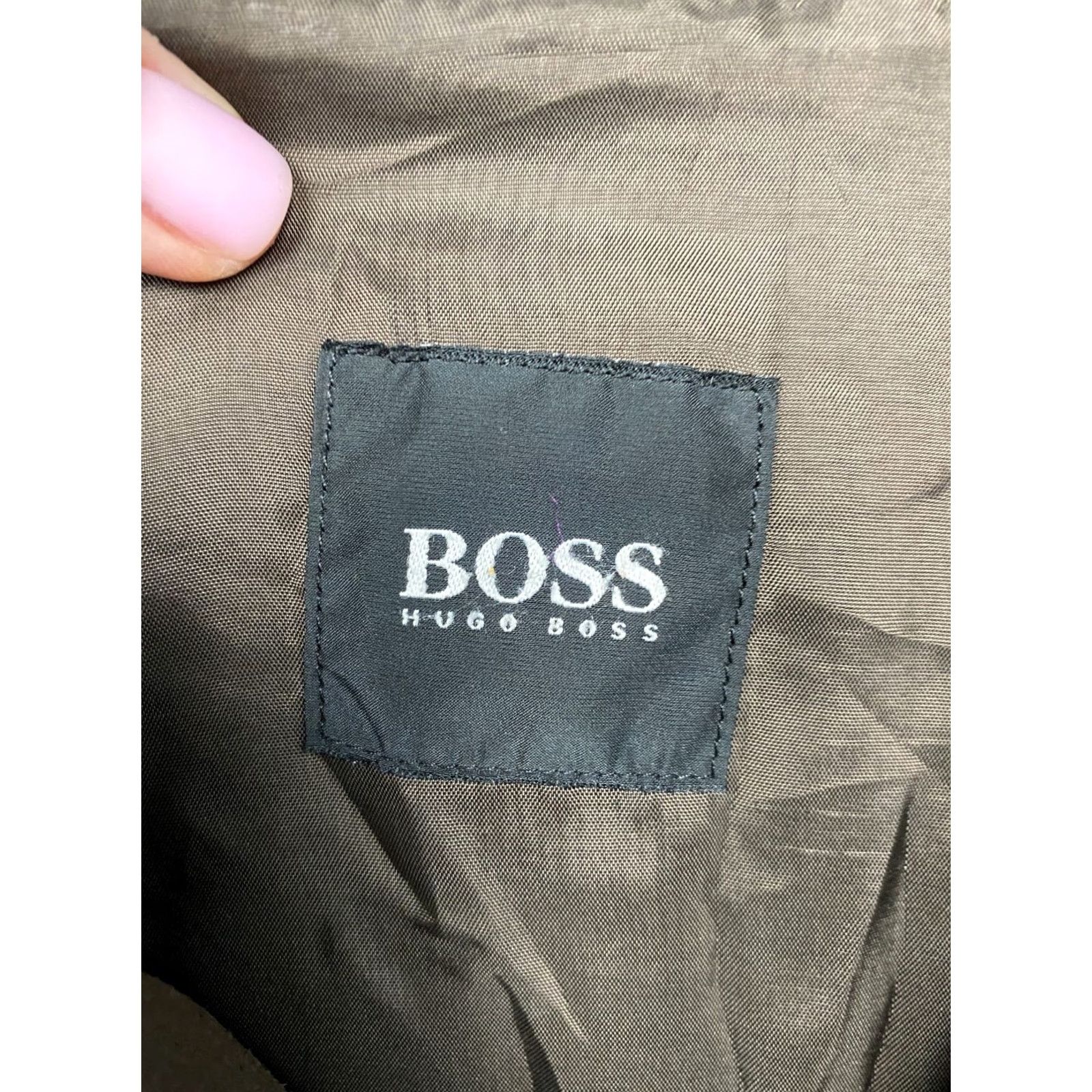 Hugo Boss HUGO BOSS Jacket Mens Leather Vintage Size L Brown 52 Size US L / EU 52-54 / 3 - 3 Thumbnail
