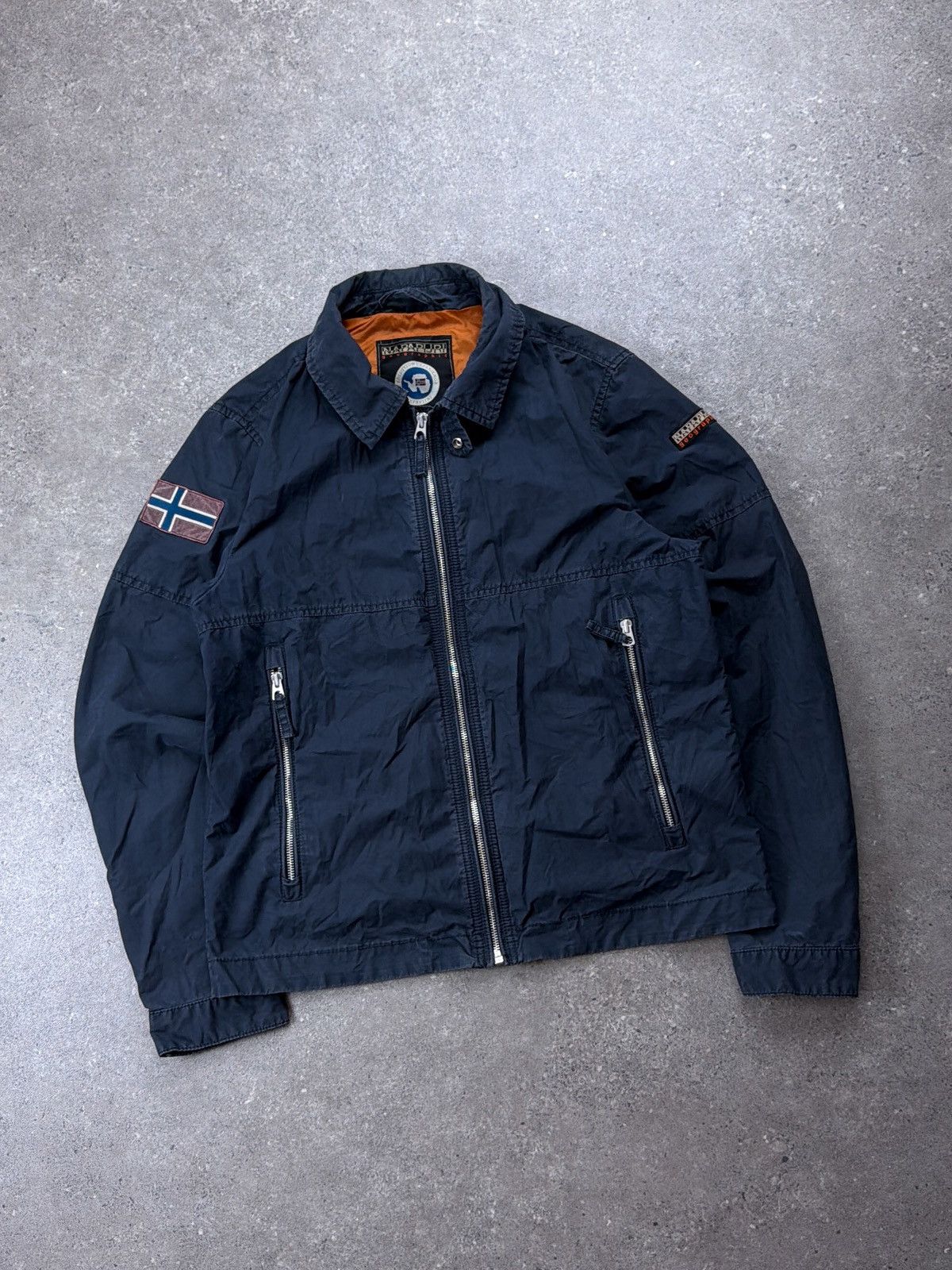 Napapijri Vintage Napapijri Jacket Logo Geographic Navy Winter Size US M / EU 48-50 / 2 - 1 Thumbnail