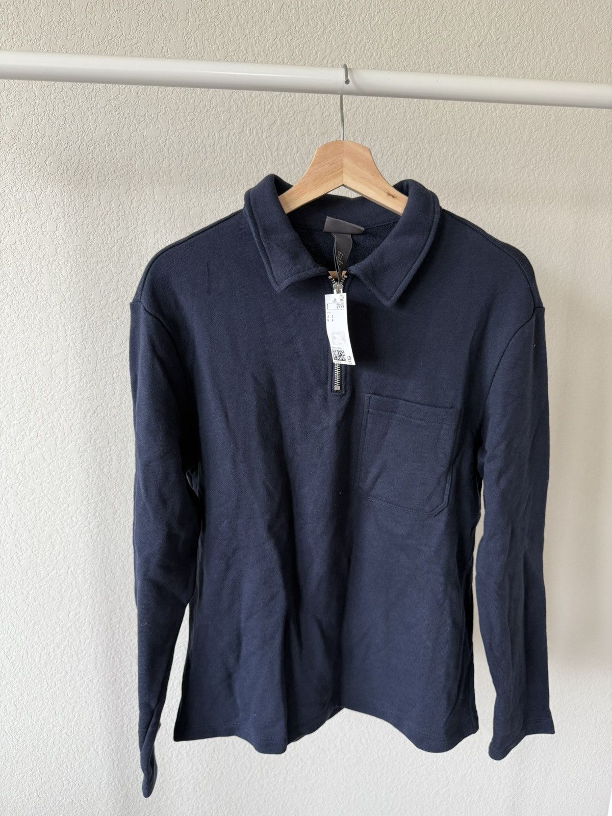 H&M 1/4 Zip Sweater with Collar and Front Pocket Size US S / EU 44-46 / 1 - 2 Thumbnail