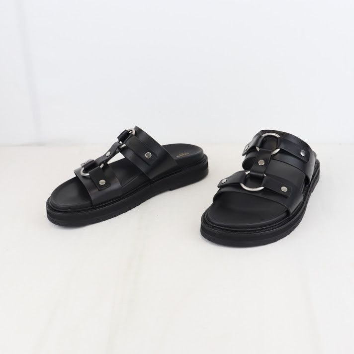 Celine o1rshd1 Slides 25 Tippi Sandals in Black Size US 11 / EU 44 - 6 Thumbnail