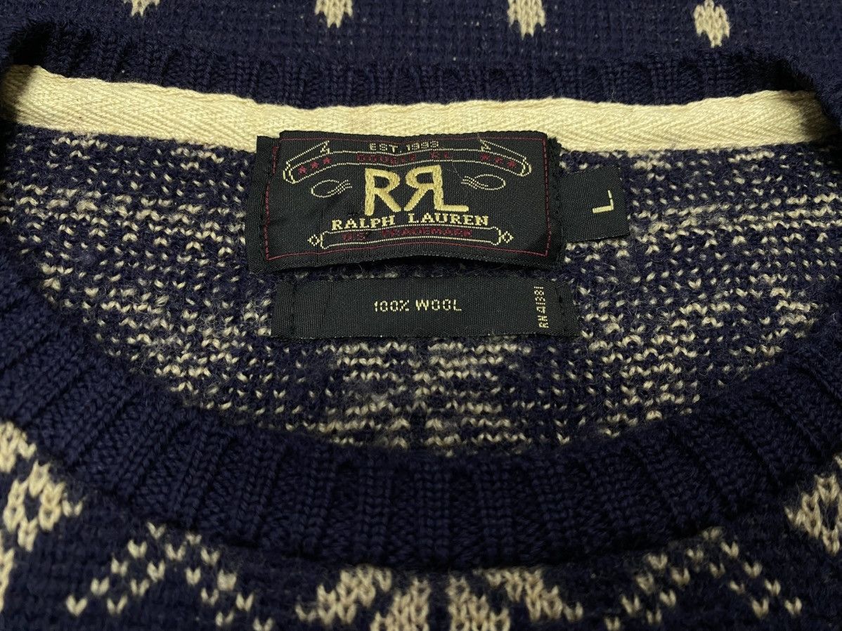 RRL Ralph Lauren Vintage Double RL Ralph Lauren Wool Knitwear Sweaters Size US L / EU 52-54 / 3 - 10 Thumbnail