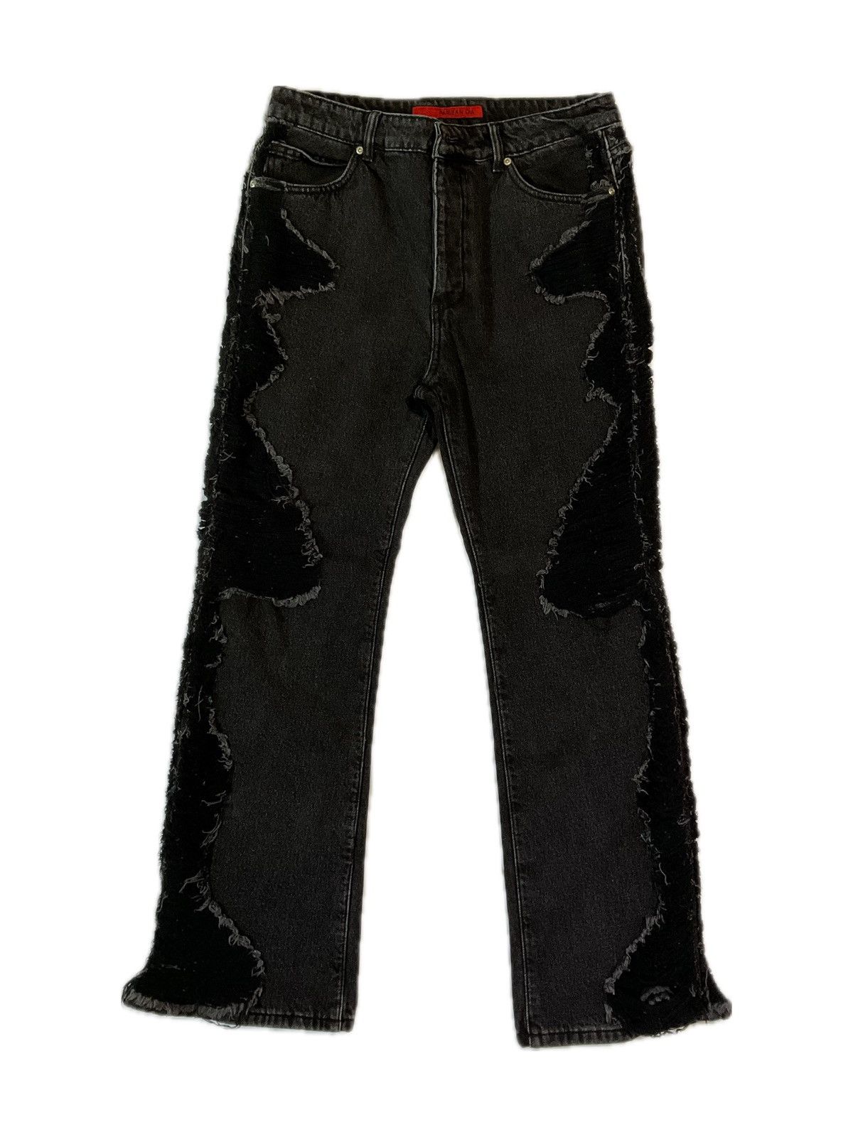 Japanese Brand Faisean Dia Black Perimeter Jeans Size US 34 / EU 50 - 1 Thumbnail