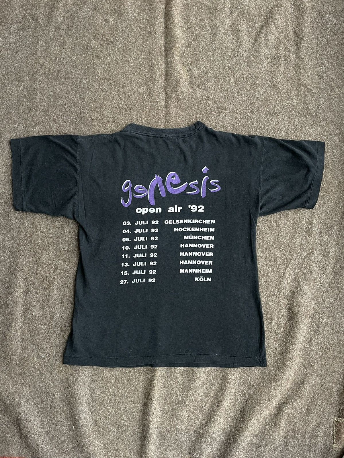 genesis tour 1992 Tシャツ Vintage 1992 Genesis World Tour Band T-shirt Mens XL Single