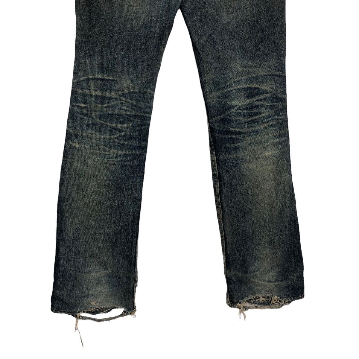 Denime 🔥Rare Distressed Denim Jeans Denime Japan Punk Style Size US 28 / EU 44 - 9 Thumbnail