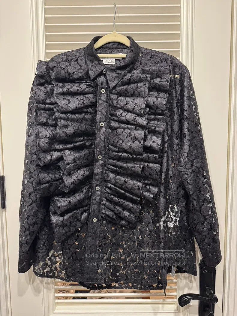 Comme des Garcons Comme Des Garcons Lace Bow Tie Cutout Shirt Size S / US 4 / IT 40 - 1 Thumbnail