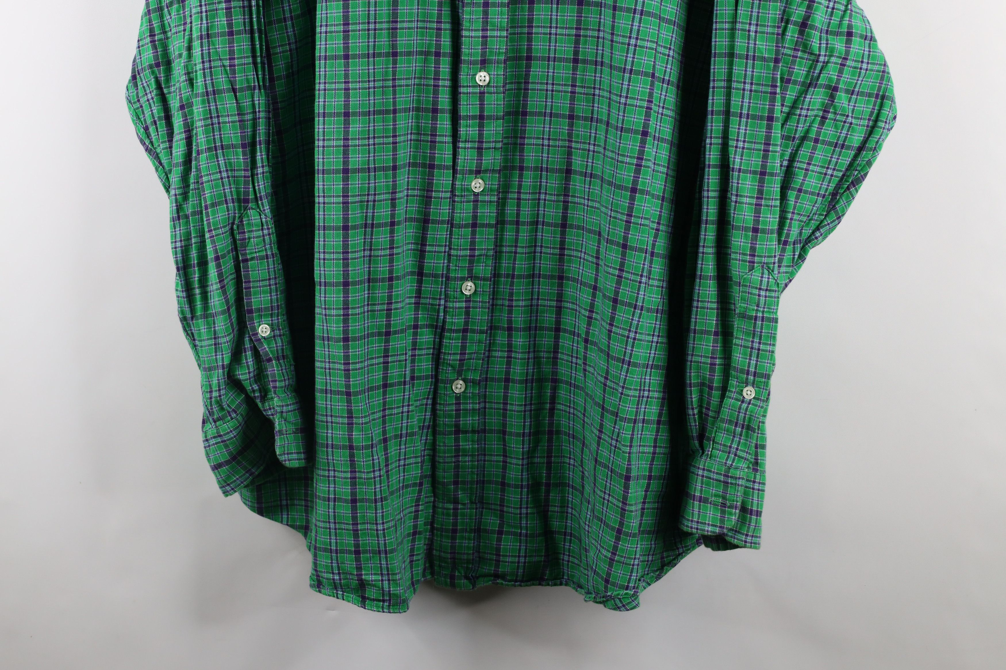 Ralph Lauren × Vintage Vintage 90s Ralph Lauren Collared Button Down Shirt Plaid Size US XXL / EU 58 / 5 - 3 Thumbnail
