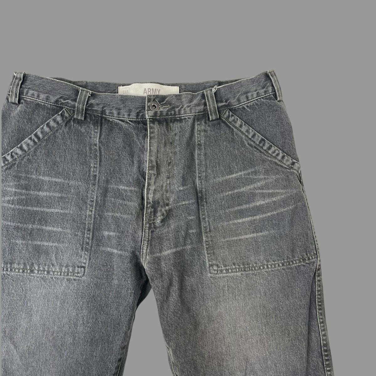 Gap × Vintage Vintage 90s gap military denim pants Size US 34 / EU 50 - 4 Thumbnail