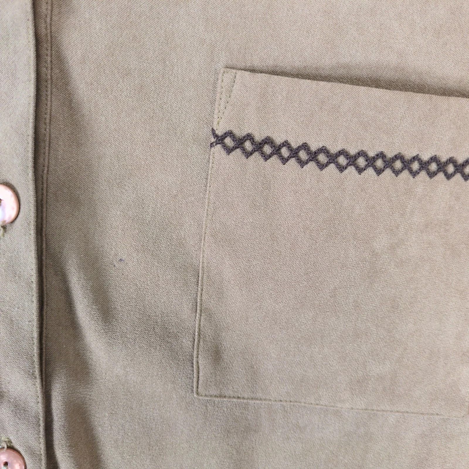 Other Kim Rogers Brown Microsuede Button Up Shirt Women's Plus 3X Size 3XL / US 20-22 - 9 Thumbnail