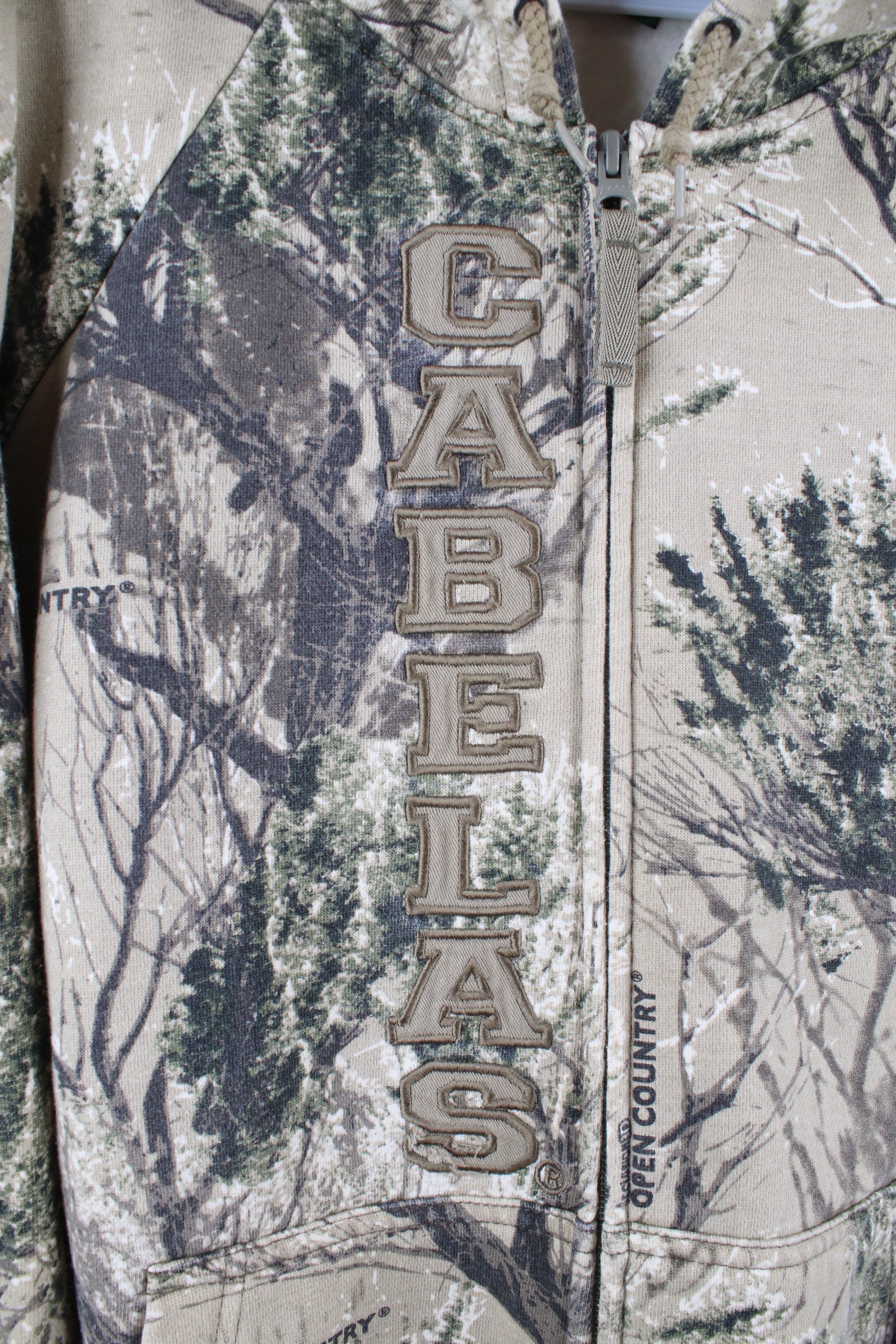 Cabelas × Vintage Vintage Cabelas Spell Out Camouflage Full Zip Hoodie Size US M / EU 48-50 / 2 - 4 Thumbnail
