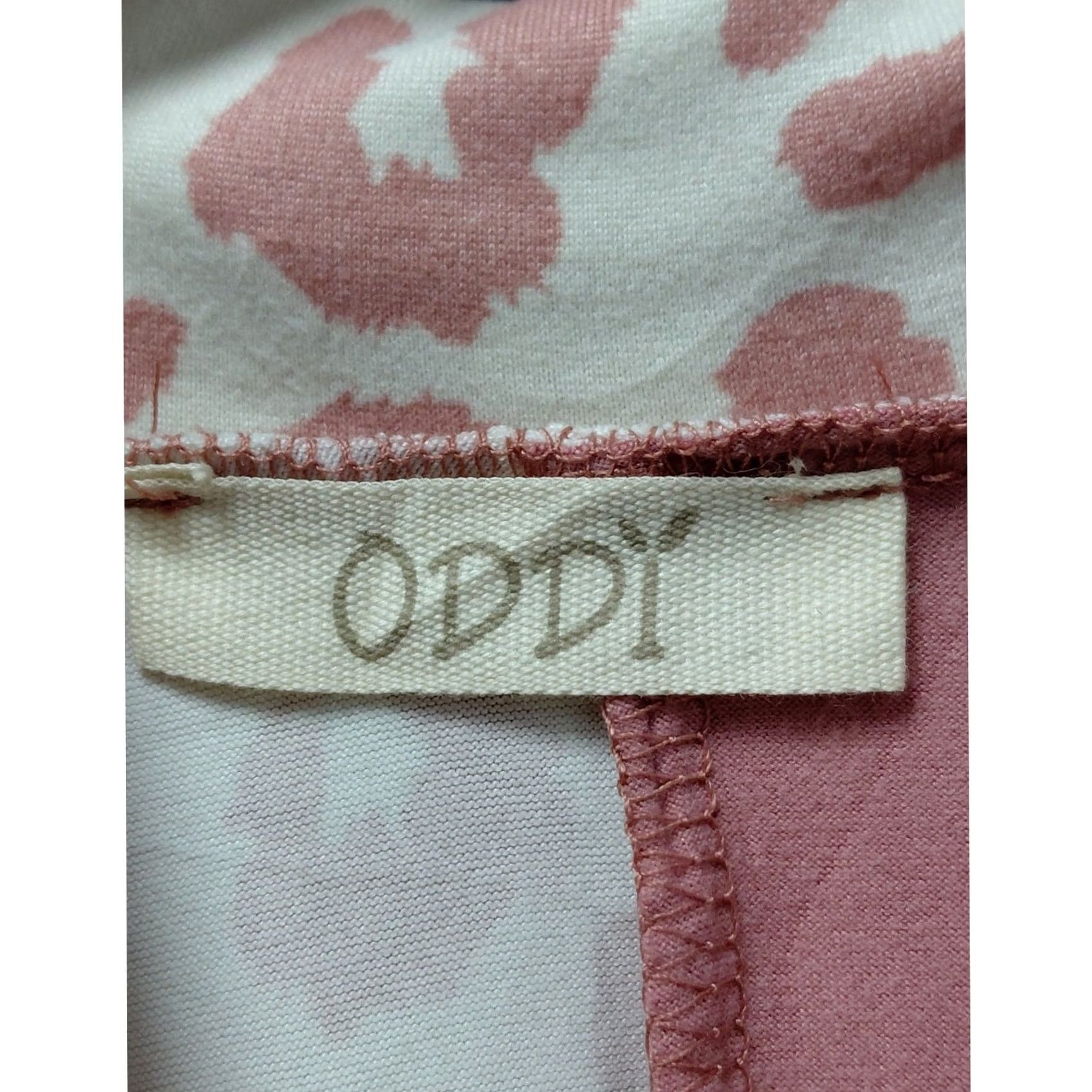 Pinko ODDI Pink Leopard Print Cutout Neck Short Sleeve Top Size M Women Size M / US 6-8 / IT 42-44 - 3 Thumbnail