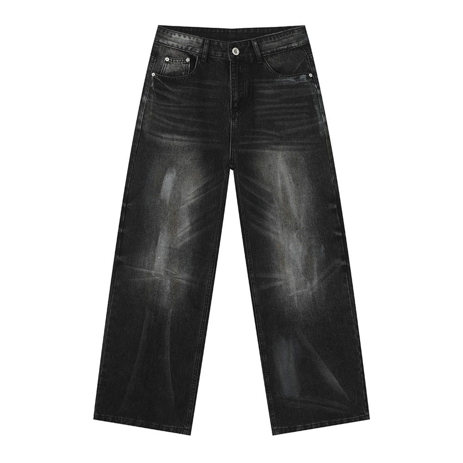 Vintage Faded Blue Relaxed Fit Denim Jeans, Straight Leg Jeans Size US 30 / EU 46 - 7 Thumbnail