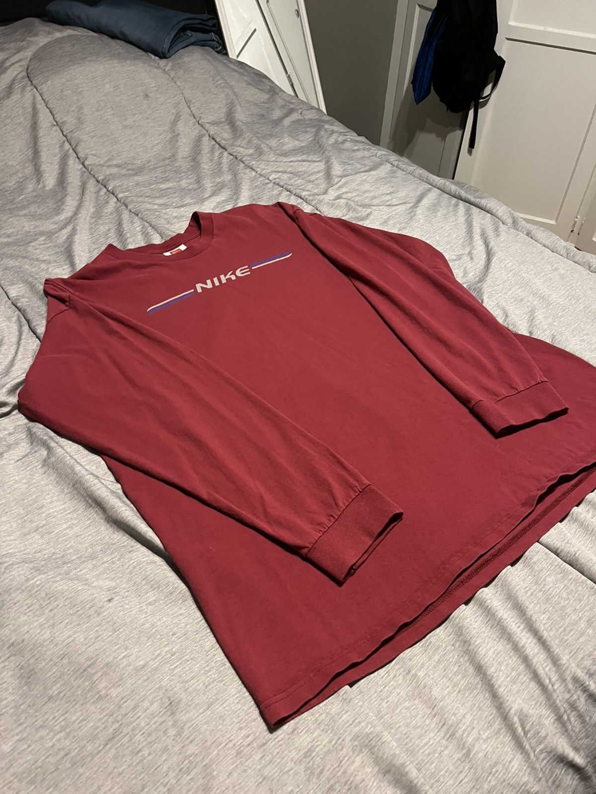 Nike × Vintage Vintage Nike logo long sleeve Size US XL / EU 56 / 4 - 6 Thumbnail