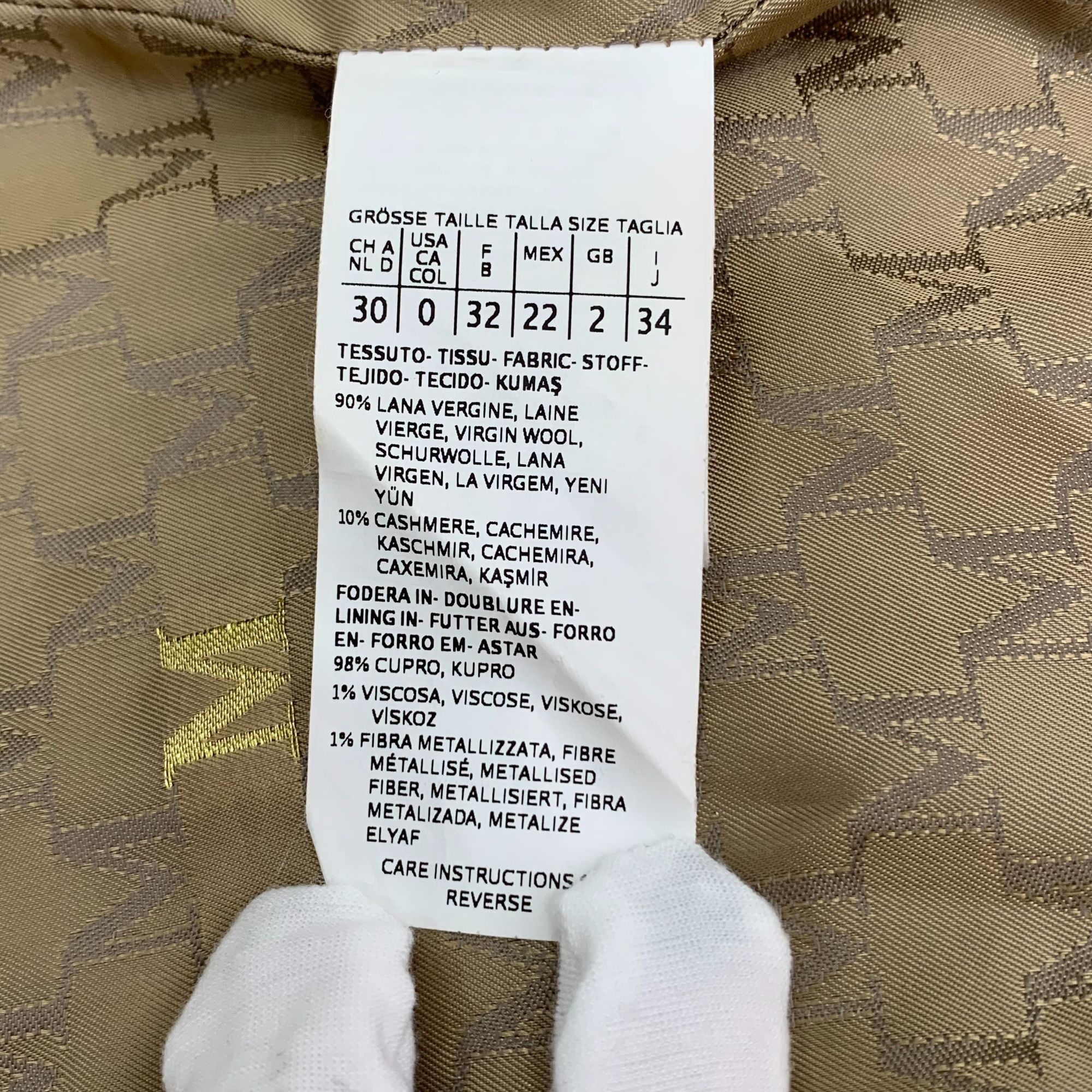 Max Mara Maxmara 101801 Series Khaki Double-Breasted Belted Coat (Siz Size S / US 4 / IT 40 - 6 Thumbnail