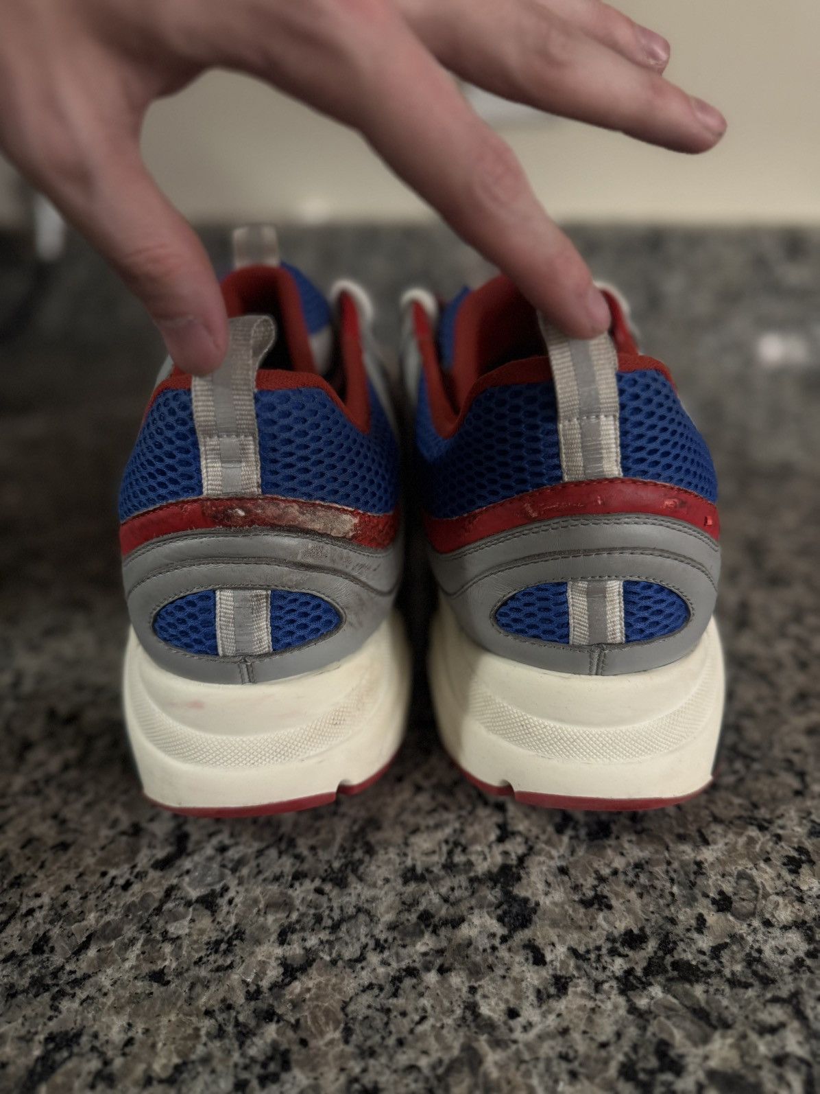 Dior 48EU/15US Dior B22 Reflective Sneaker ‘Grey Blue Red Size US 15 / EU 48 - 5 Thumbnail