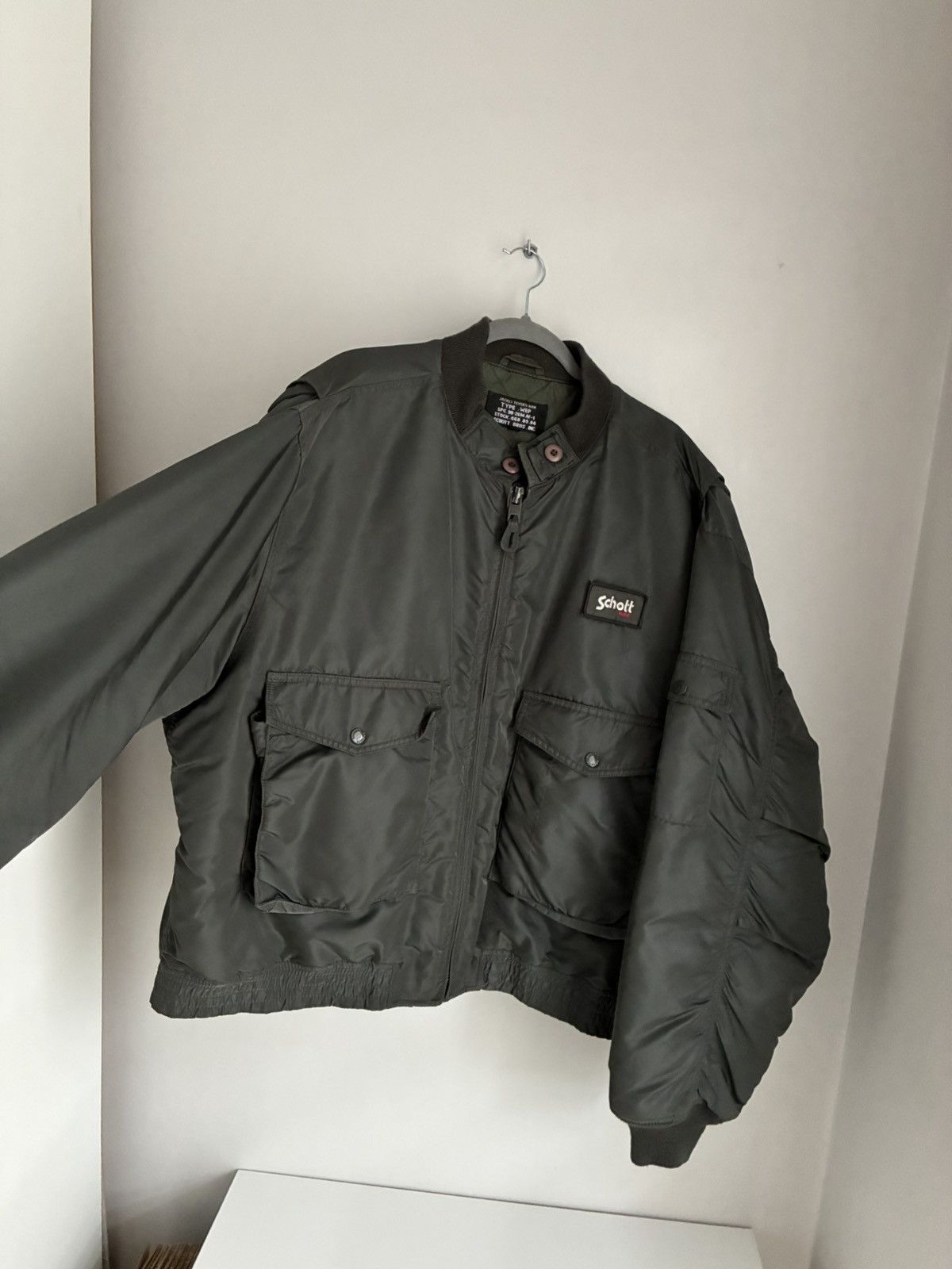 Schott Vintage Schott bomber jacket Flayers Man Wep military army Size US XXL / EU 58 / 5 - 12 Thumbnail