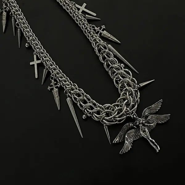 Jewelry Gothic Silver Wallet Chain Size ONE SIZE - 3 Thumbnail